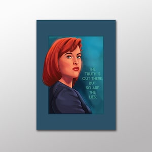 Geeky Home Decor - A verdade está lá fora - Cartão postal