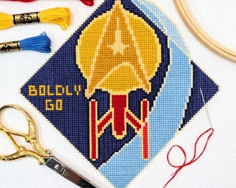 Boldly Go Cross-stitch Pattern