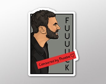 Individual Die Cut  - Censored - He series sticker (Item 01-736)