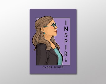 Inspire - Carrie Fisher - She Series Postcard