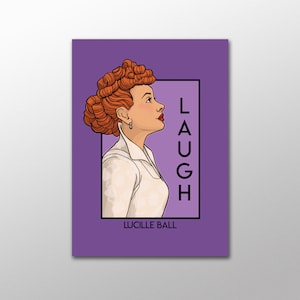 Laugh- Lucielle Ball - She Series Postcard