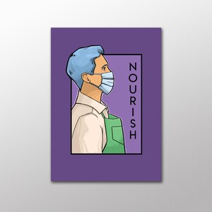 Da cartolina Nourish - Pandemic Heroes