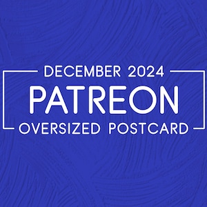 Carte postale Patreon de décembre 2024