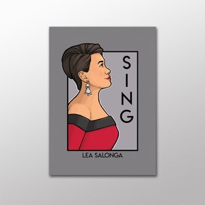 Carte postale Sing - Lea Salonga - Série She