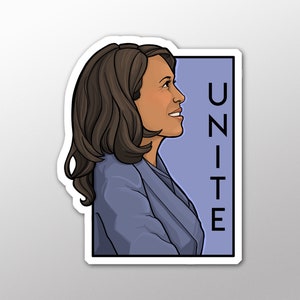 Individuelle Die Cut -Unite - Kamala Harris - She Serie Sticker