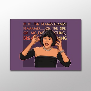Carte postale flammes