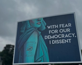 Protest Sign Downloadable - America Has No King