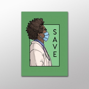 Save- Pandemic Heroes Postkarte