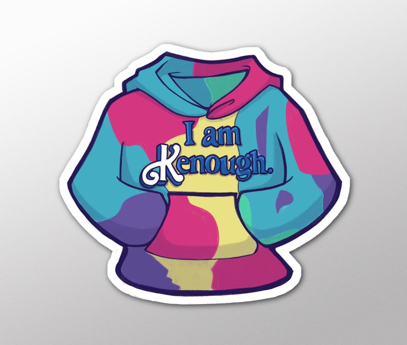 Pop Culture Laptop Decals Rainbow hoodie sticker image 1