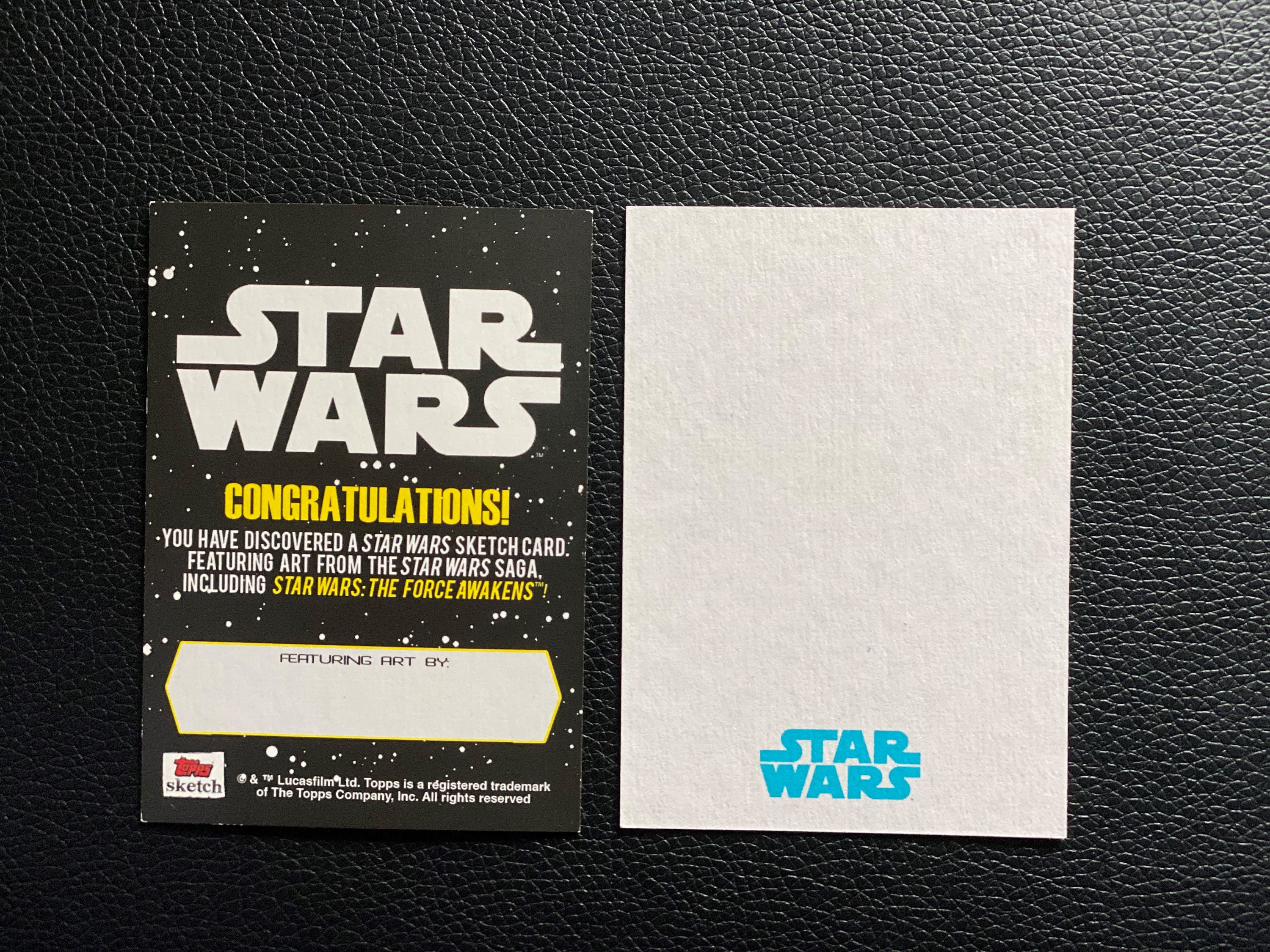 topps star wars sketch  card
