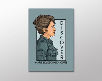 Discover -  Marie Curie - She Series Postcard