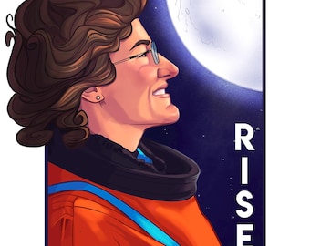 Aufkleber Astronaut Christina Koch: Rise