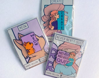 Girl Power Pins - Celara Enamel Pin Pack - She Series Girls