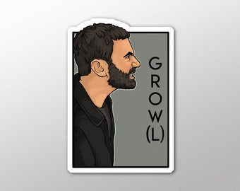 Individual Die Cut  - Grow(l)- He series sticker (Item 01-734)