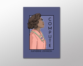Compute - Katherine Johnson - She Series Postcard