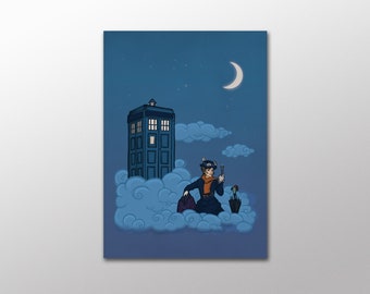 Geeky Home Art - Nanny Who -- Postcard