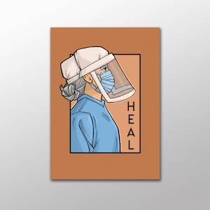 Heal- Pandemic Heroes Postkarte