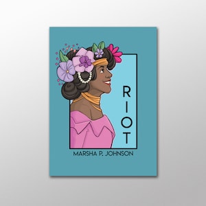 Postal de la serie "Ella" de Marsha P. Johnson - Riot