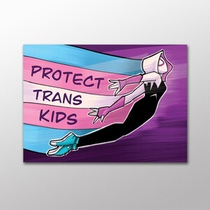Trans Pride - Protect Trans Kids - Postcard
