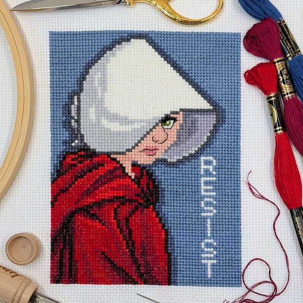 政治的クロスステッチパターン - 抵抗