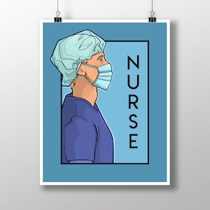 Pielęgniarka - Pandemic Heroes Medium Print