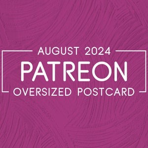 Carte postale Patreon d'août
