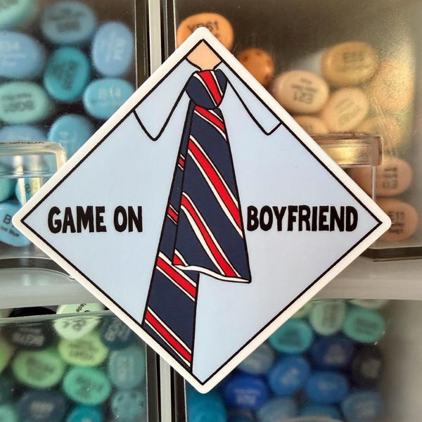 Political sticker : Game On Boyfriend