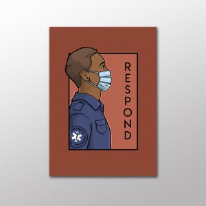 Cartão Postal Respond- Pandemic Heroes