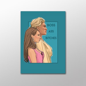 Boss Ass Bitches - Postkarte