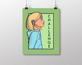 Challenge- She Series Girl Small Print