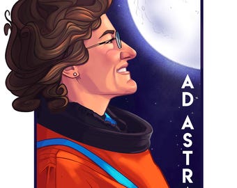 Sticker astronaut Christina Koch: Ad Astra