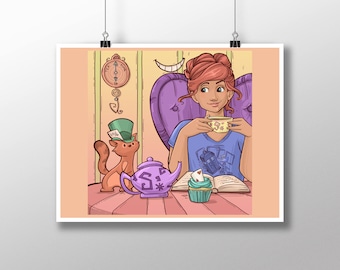 Alic UnBirthday Inspired June Medium Print