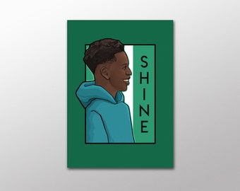 Shine- He Series Postcard
