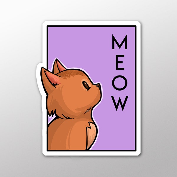 Individual Die Cut - Meow- Reverie Sticker