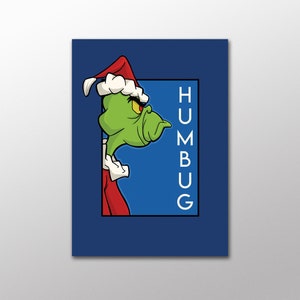 Cartão de Natal fofo - Humbug- Cartão postal