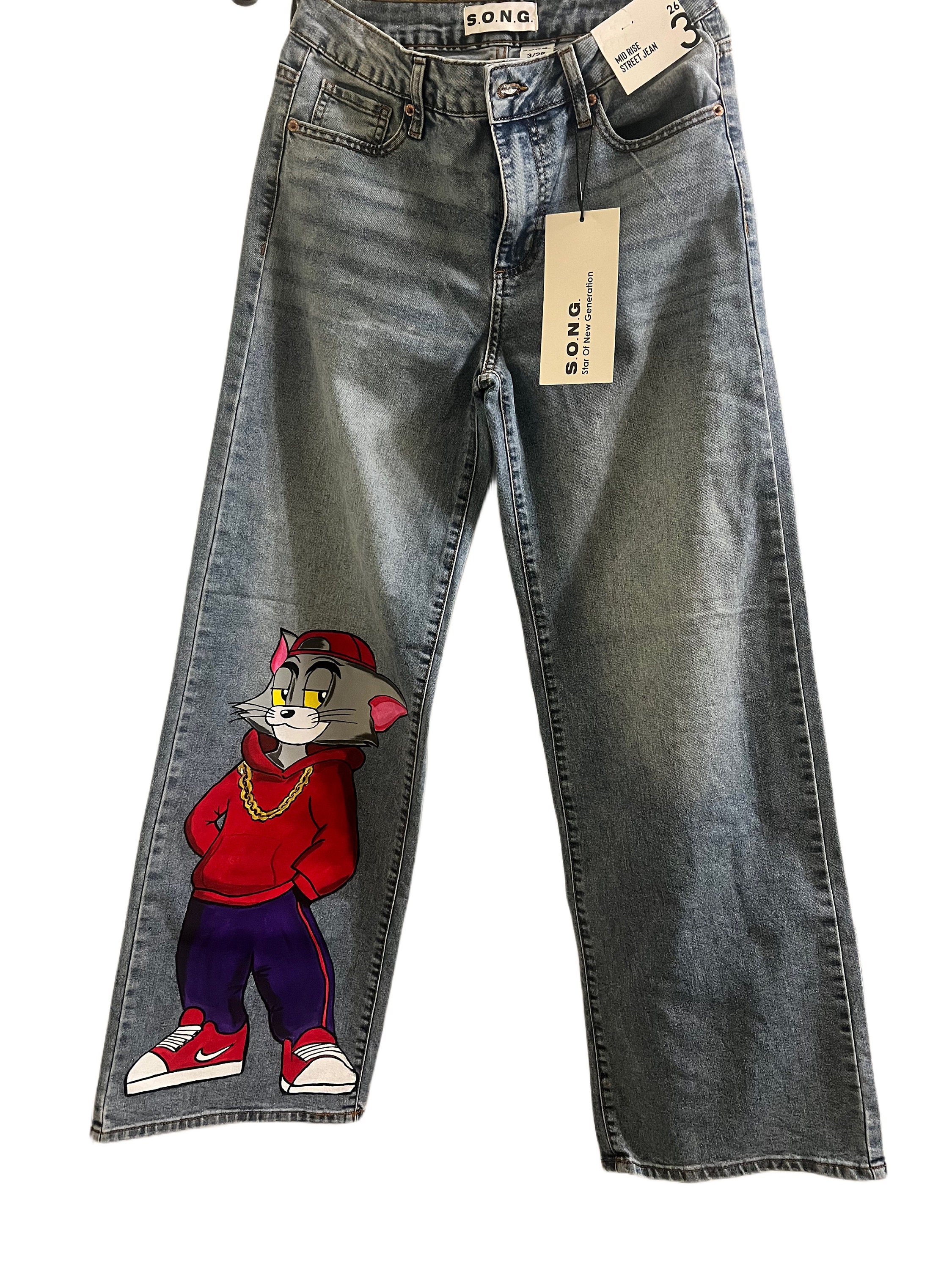 Jeans pintados a medida México