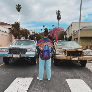 Armenian Denim  jacket. Armenian custom made jacket. Hand painted jacket.