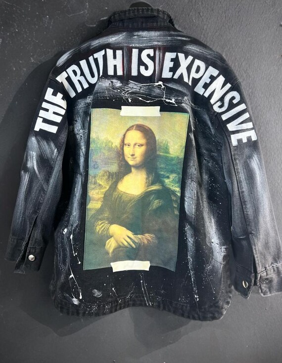Hand-Painted  Denim Jacket – Streetwear Art Statement