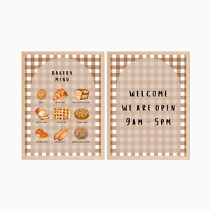 Jeu de simulation de menu de boulangerie pour enfants, Jeu de rôle pour restaurant, Menu imprimable, Impressions Montessori, Impressions de salle de jeux, Impressions de salle de classe