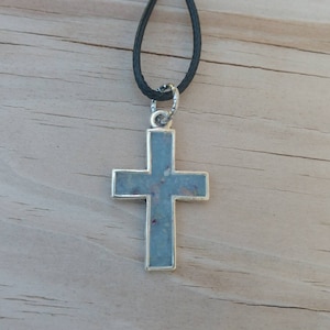 Dried Flower Flowers Keepsake Small Cross Pendant Necklace Memorial Jewelry Wedding Funeral Baby Pageant Vacation