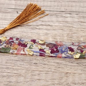 Dried Flower Memorial Memory Keepsake Bookmark Page Holder Clear Resin Practical Reader Gift Bridal Bouquet Wedding Funeral