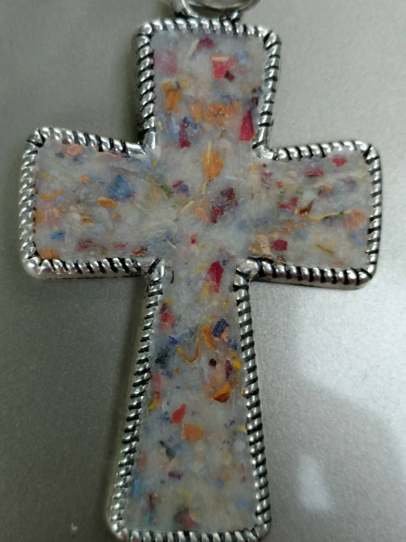 Dried Flower Memorial Memory Keepsake Cross Pendant or Etsy