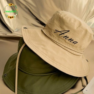 Foldable Ponytail Hat, Embroidered Wide Brim Hat, Unisex Sun Hat, Fisherman Hat In Various Colors, Outdoor Hiking Hat