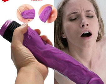 Huge Realistic Heated Dildo Clit Vibrator G-Spot Massager Big Sex Toys-For Women
