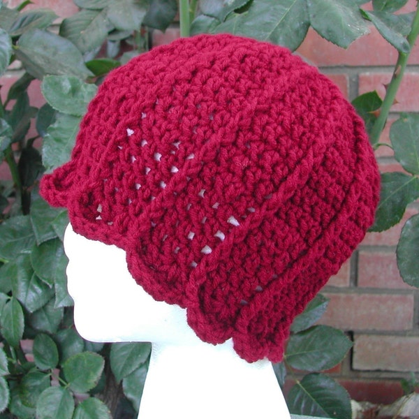 Crochet Cloche Hat Pattern, Tulip Hat Pattern, Tulip Crochet Pattern PDF