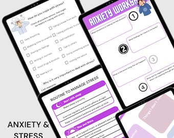 Fiches de travail sur le stress et l'anxiété, Planificateurs de gestion du stress, Fiche de travail sur la gestion du stress