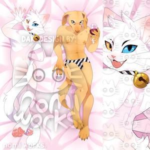 Meme Dog Dakimakura: Funny Cat/Dog Body Pillow Case (50x150 cm)