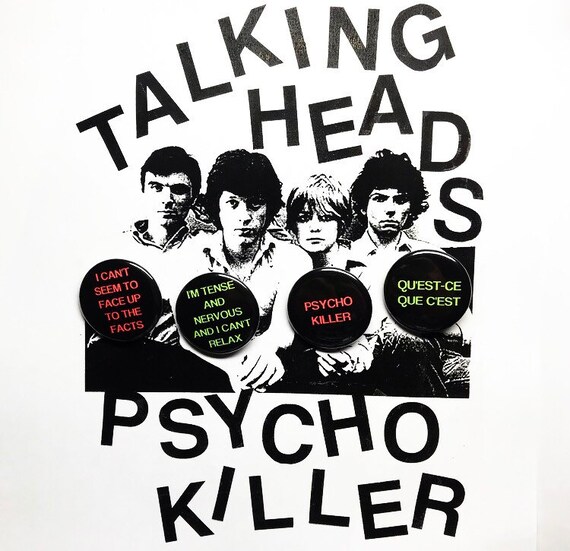 Talking Heads Pin Set Etsy
