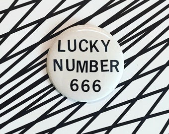Lucky Number Pin