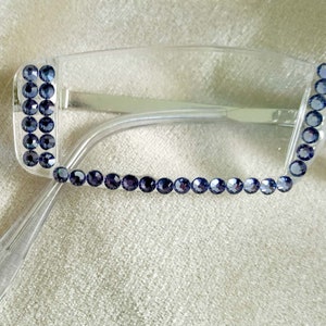 NEW STYLE Sassy Reading Glasses TANZANITE Crystals 1 Pair All Strengths Available Readers image 2